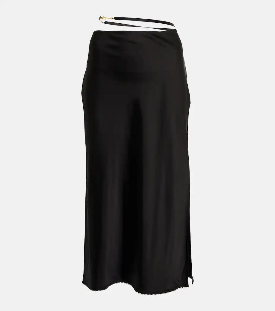 Jacquemus La Jupe Notte satin midi skirt Cover