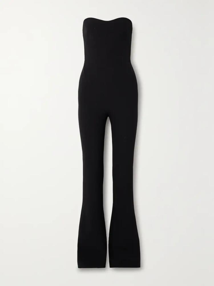 Safiyaa - Immie Strapless Stretch-crepe Jumpsuit - Black Cover