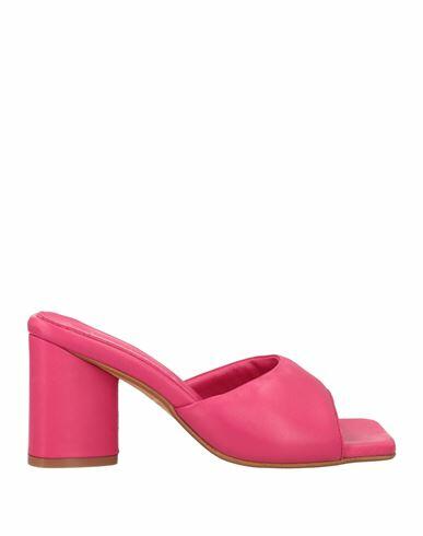 Loretta Pettinari Woman Sandals Fuchsia Soft Leather Cover