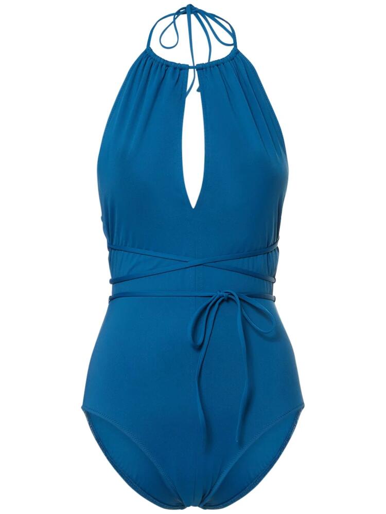 ULLA JOHNSON Annika Stretch Tech One Piece Swimsuit Cover