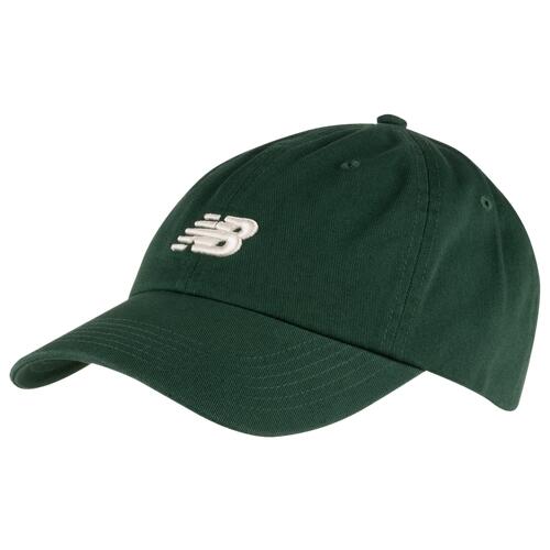 New Balance 6-Panel Curved Hat - Mens Green/White Cover