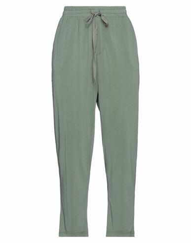 Emma & Gaia Woman Pants Sage green Modal, Polyester Cover