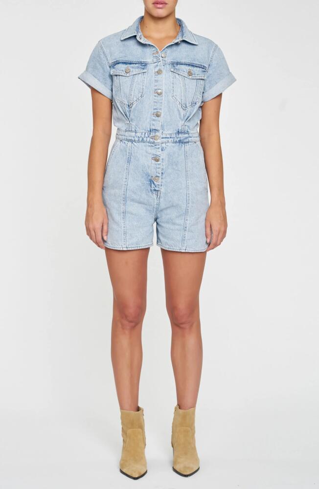 DAZE Topanga Denim Romper in Dolphin Cover