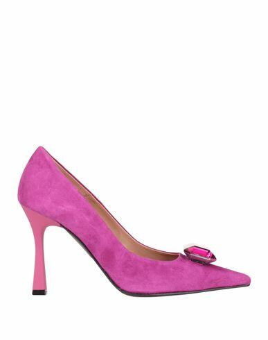 Ovye' By Cristina Lucchi Woman Pumps Fuchsia Leather Cover