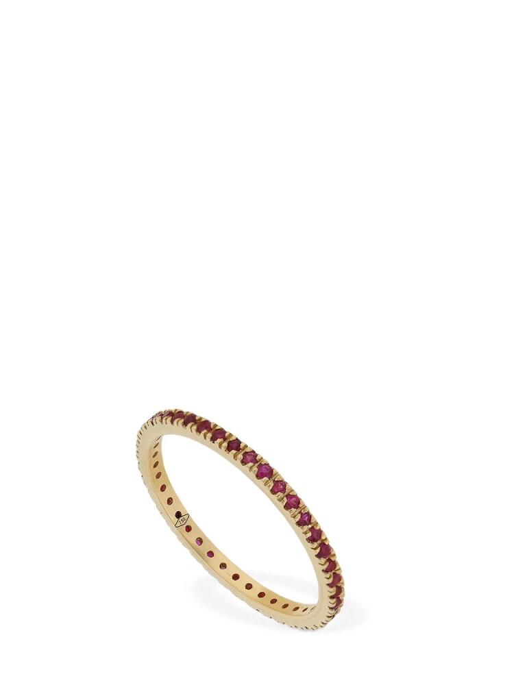 VANZI Annagreta Thin 18kt Gold & Ruby Ring Cover