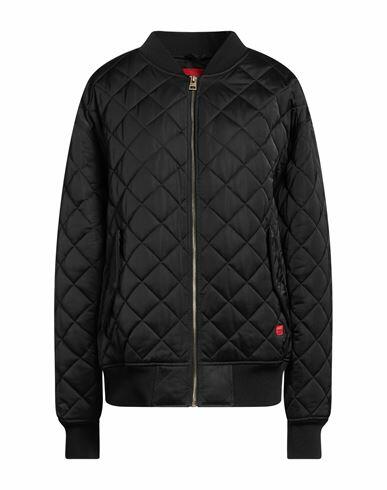 Hugo Woman Jacket Black Polyester Cover