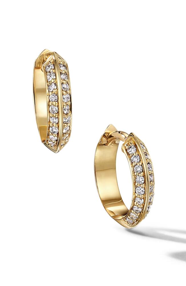 Cast The Demi Defiant Iced Diamond Hoop Earrings in Gold Cover