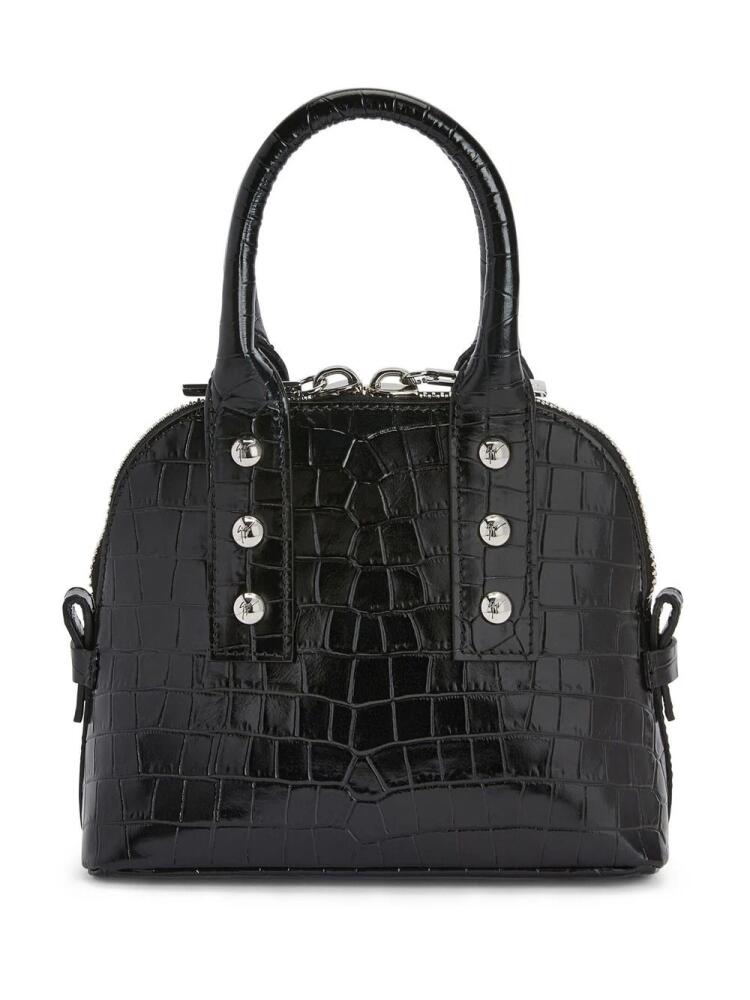 Giuseppe Zanotti crocodile-print leather tote bag - Black Cover