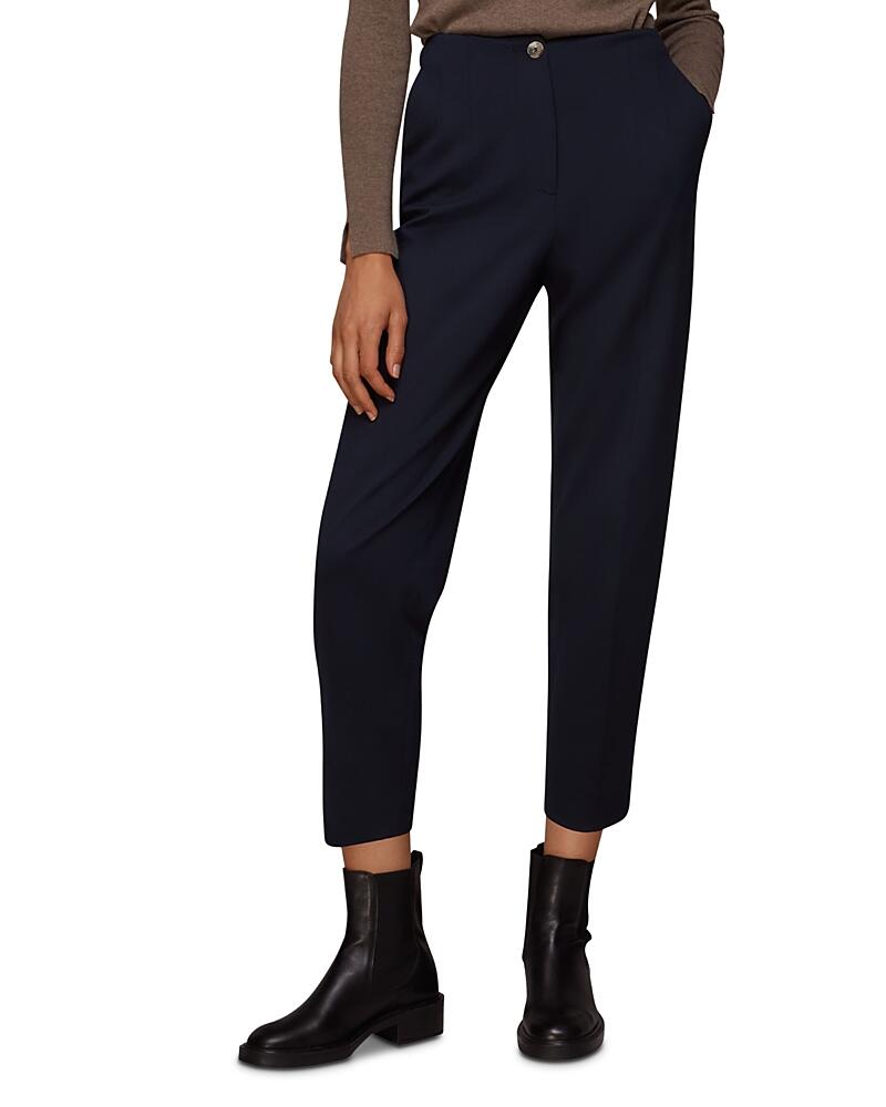 Whistles Lila Tapered Ponte Cropped Pants Cover