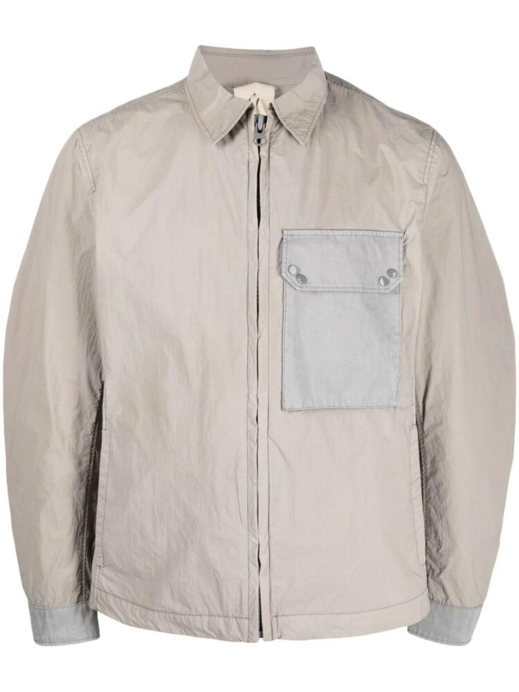 Ten C zip-up shirt jacket - Grey Cover