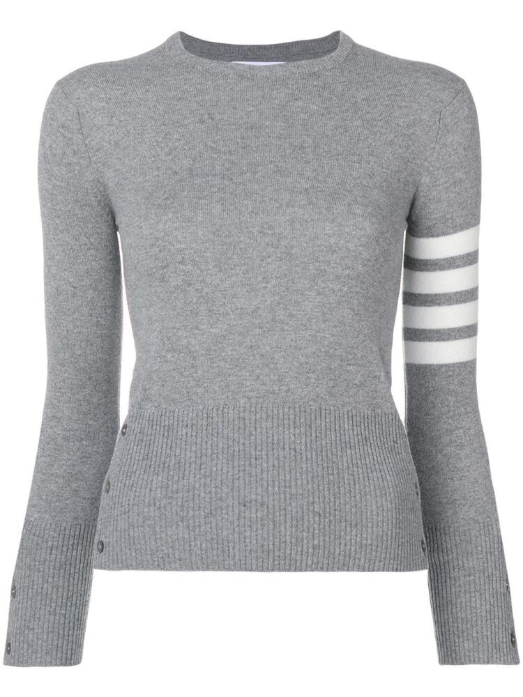 Thom Browne 4-Bar stripe cashmere jumper - Grey Cover