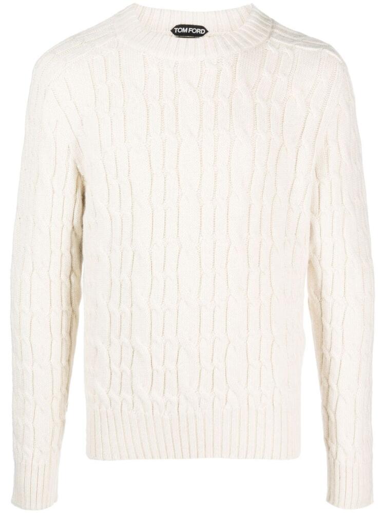 TOM FORD cable-knit wool jumper - Neutrals Cover