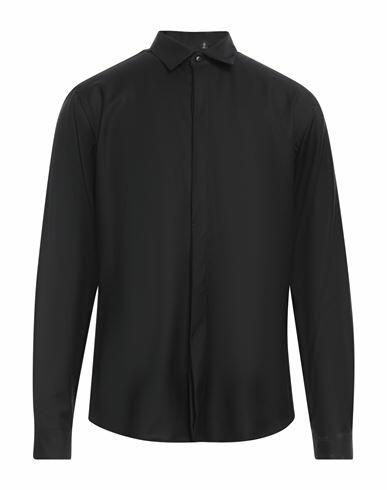 Costumein Man Shirt Black Virgin Wool Cover