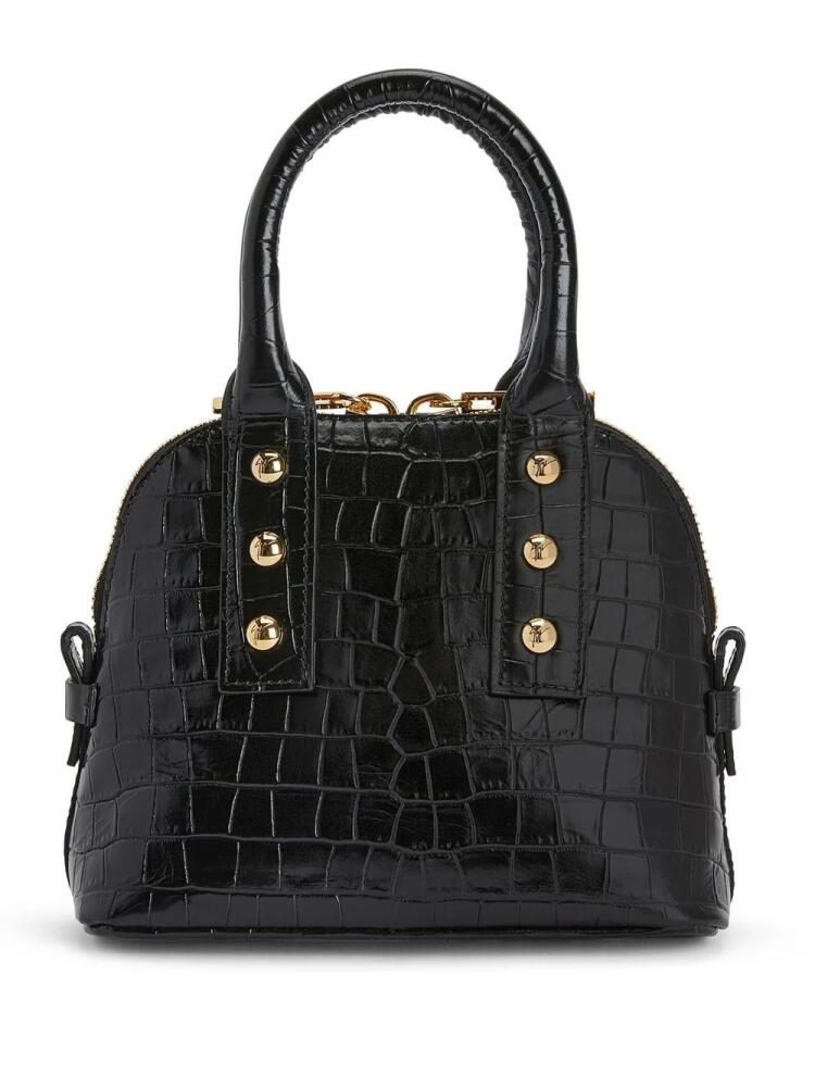 Giuseppe Zanotti crocodile-print leather tote bag - Black Cover