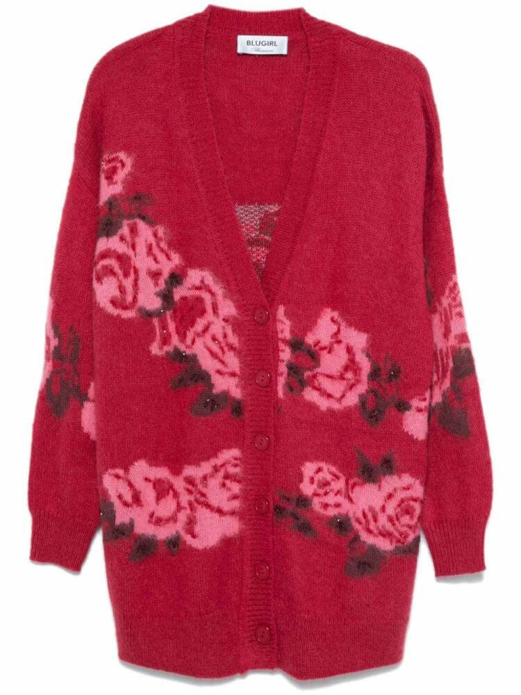 Blugirl jacquard long cardigan - Red Cover