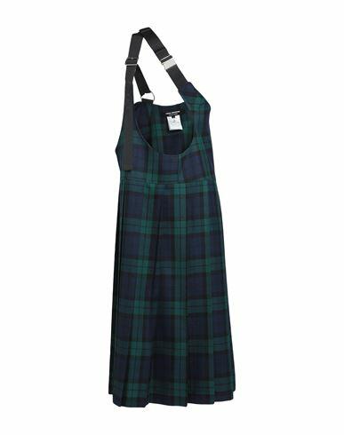 Junya Watanabe Comme Des Garçons Woman Midi dress Dark green Wool, Nylon Cover