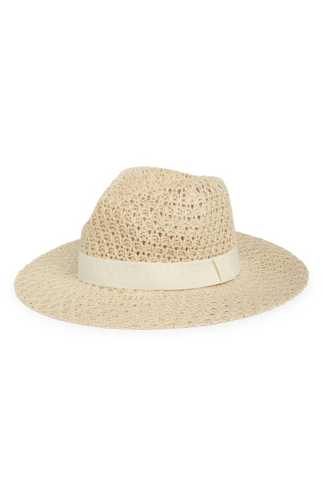 Nordstrom Packable Knit Panama Hat in Ivory Birch Cover