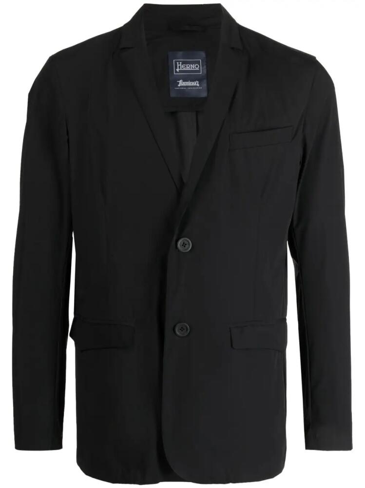 Herno plain single-breasted blazer - Black Cover