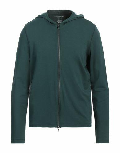 Majestic Filatures Man Sweatshirt Dark green Viscose, Elastane Cover