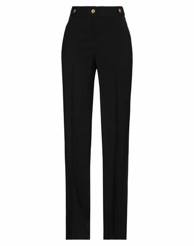 Nenette Woman Pants Black Rayon, Polyester Cover