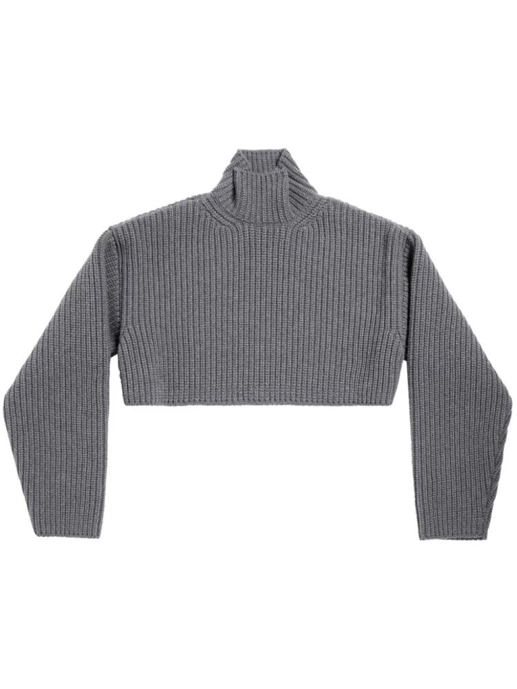 Balenciaga high-neck virgin wool jumper - Grey Cover