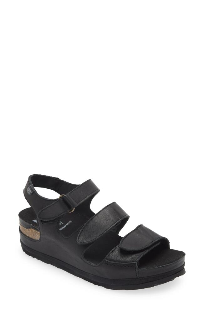 On Foot 201 Slingback Platform Sandal in Negre Black Cover