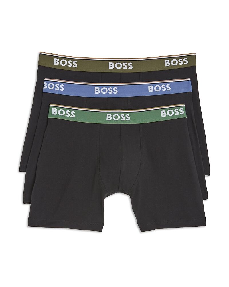 Boss Power Cotton Blend Logo Waistband Boxer Briefs, Pack of 3 Cover