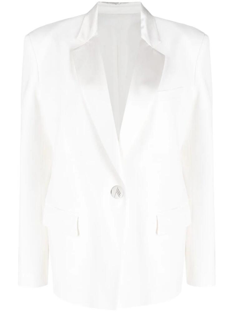 The Attico single-breasted blazer - White Cover