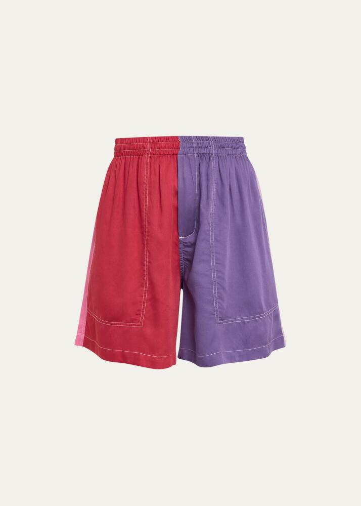 Bode Buckaround Colorblock Shorts Cover