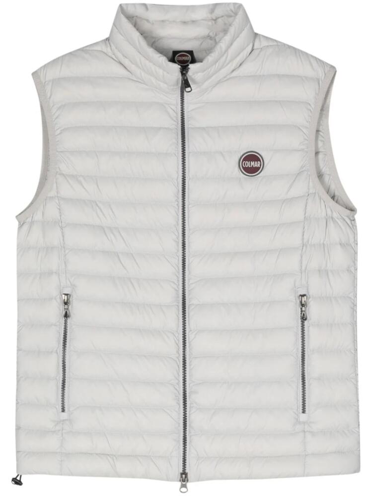 Colmar logo-patch padded gilet - Grey Cover