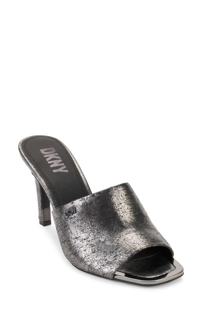 DKNY Bronx Slip-On Mule Sandal in Dk Gunmetal Cover