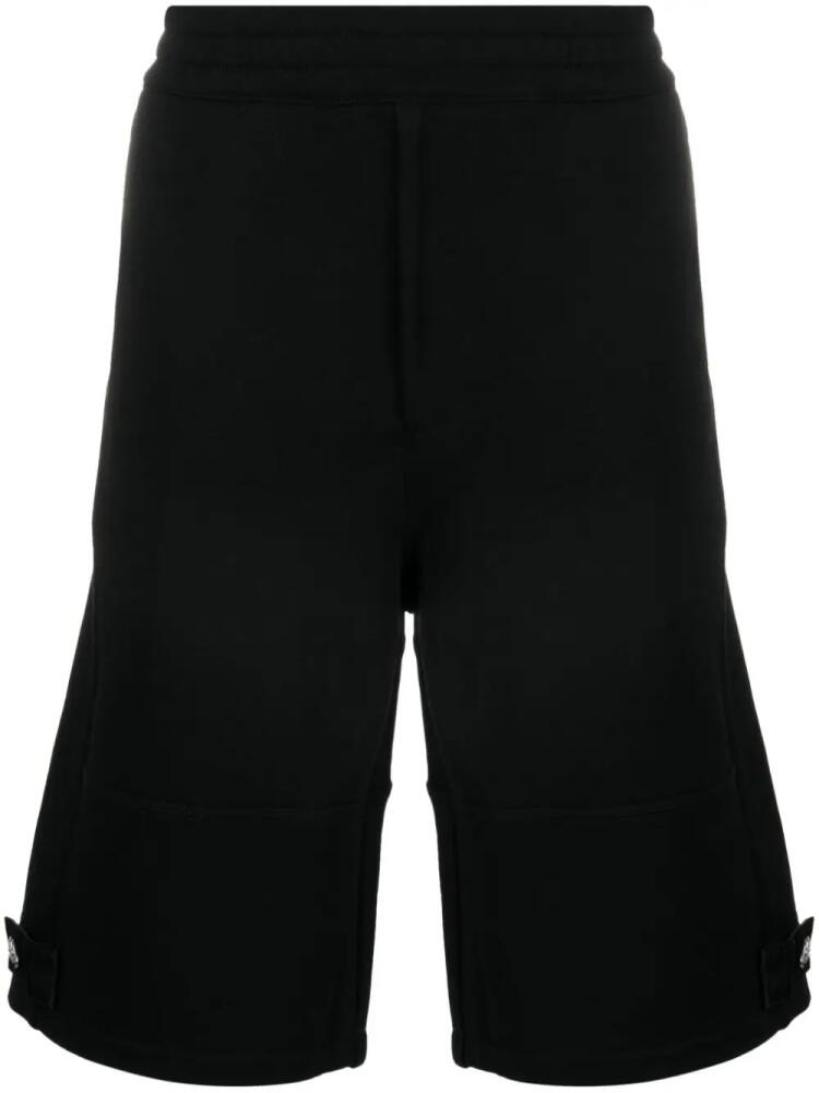 Alexander McQueen logo-plaque cotton shorts - Black Cover