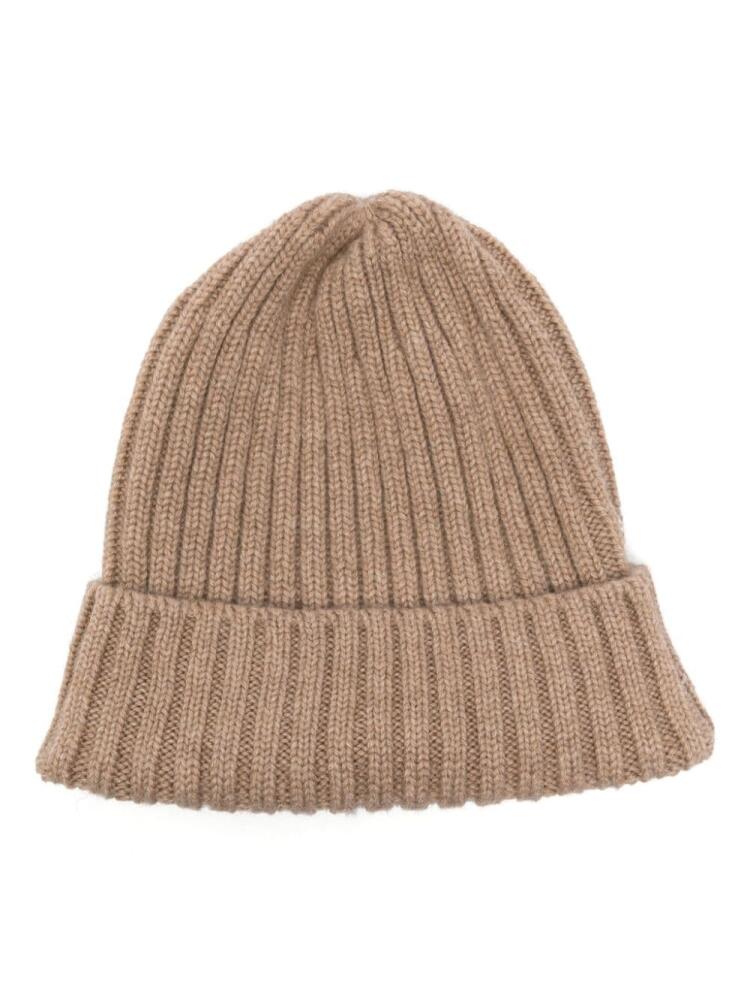 Fedeli ribbed-knit cashmere beanie - Brown Cover