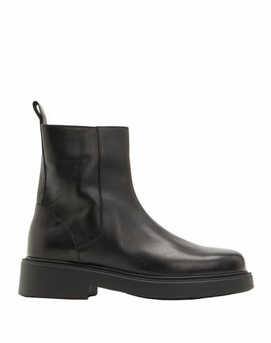 8 By Yoox Leather Ankle Boot Man Ankle boots Black Calfskin Cover