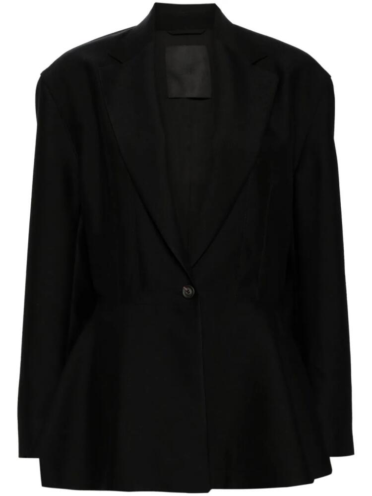 JNBY single-breasted peplum blazer - Black Cover