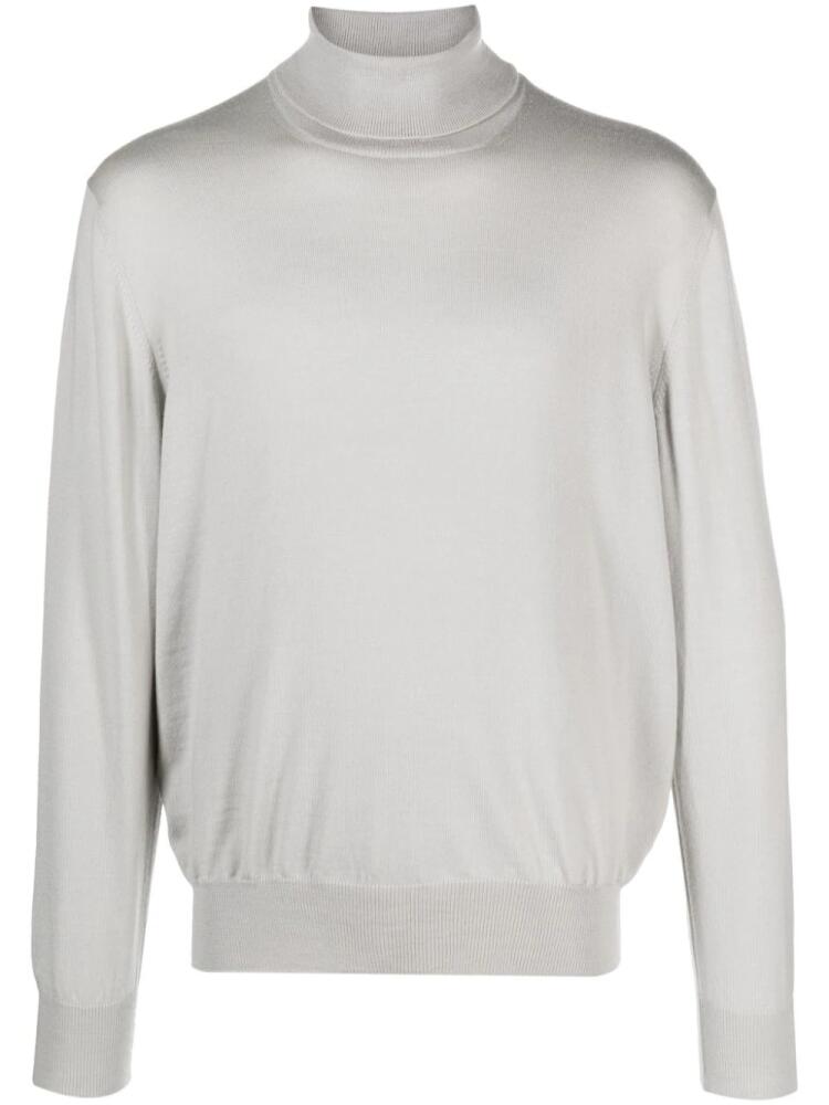 D4.0 virgin wool roll-neck jumper - Neutrals Cover