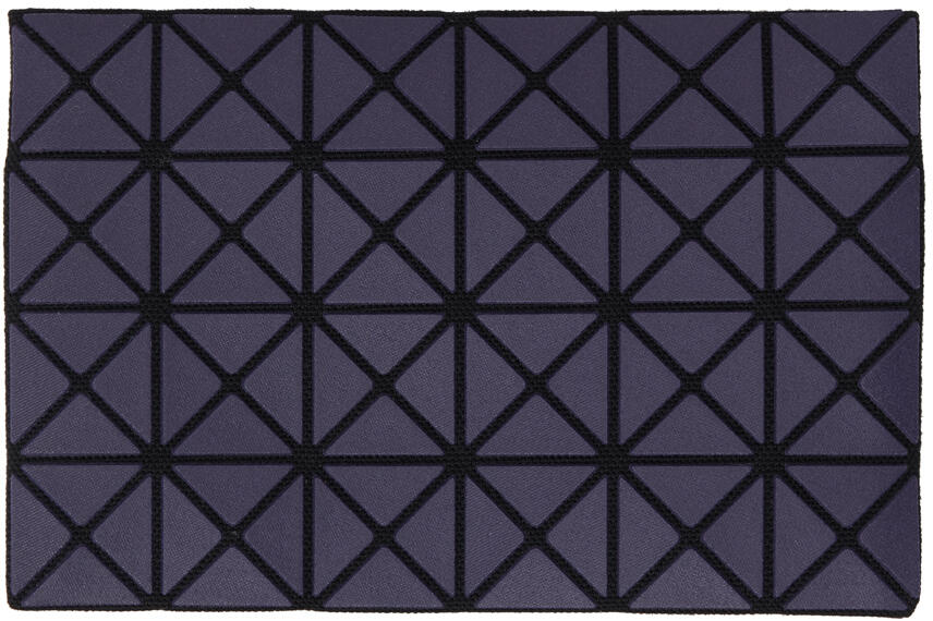 BAO BAO ISSEY MIYAKE Purple Oyster Card Holder Cover