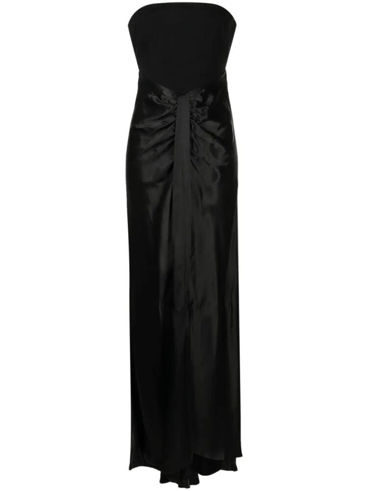 STAUD Wayfaring strapless dress - Black Cover