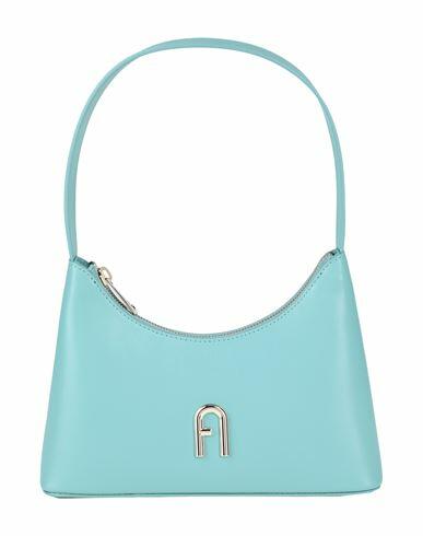 Furla Furla Diamante Mini Shoulder B Woman Handbag Turquoise Leather Cover