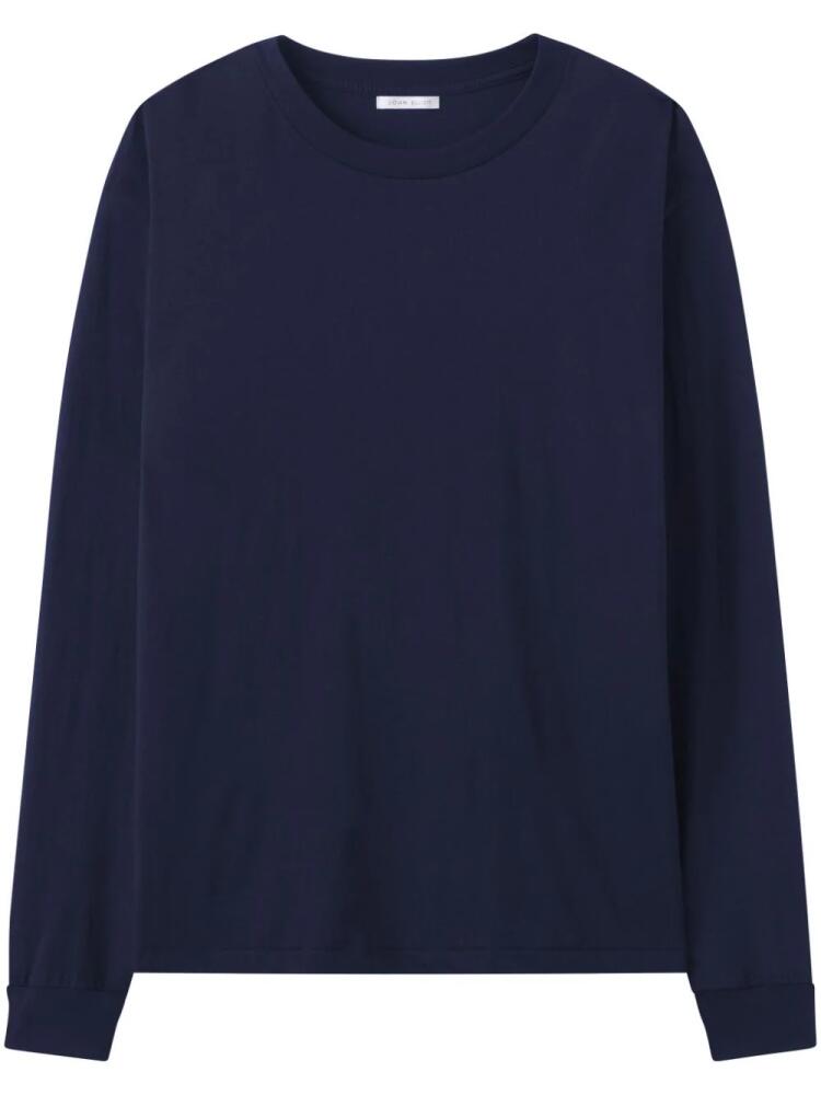 John Elliott crew-neck rib-trim jumper - Blue Cover