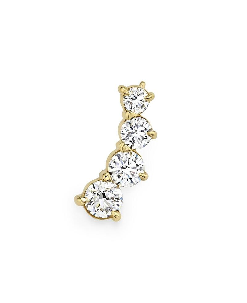 Vrai 4 Lab-Grown Diamond Ear Climber Earring in 14K Gold, .83 ct. t. w. Cover