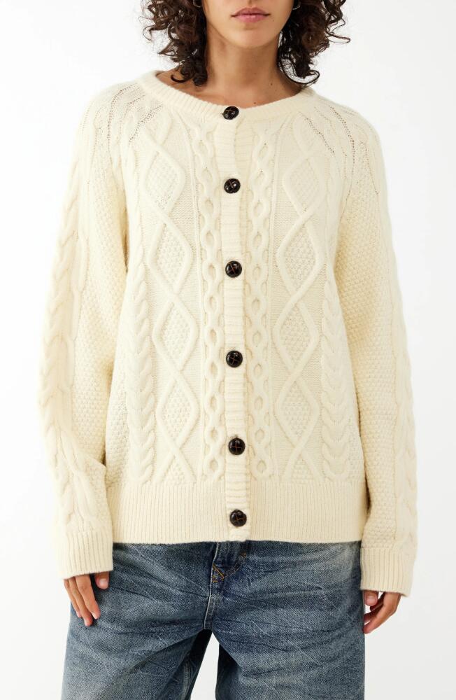 BDG Urban Outfitters Cable Cardigan in Cream Cover