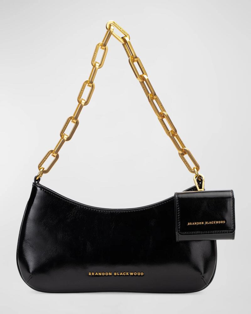 Brandon Blackwood Jacqueline Zip Leather Chain Shoulder Bag Cover