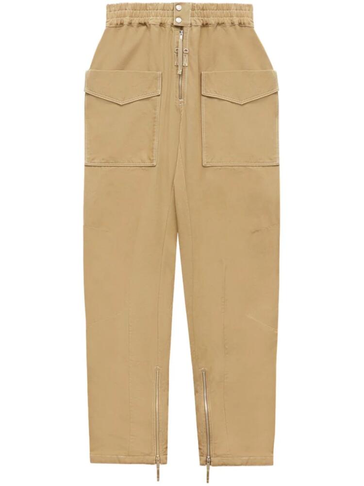 MARANT zip-detail cargo trousers - Neutrals Cover