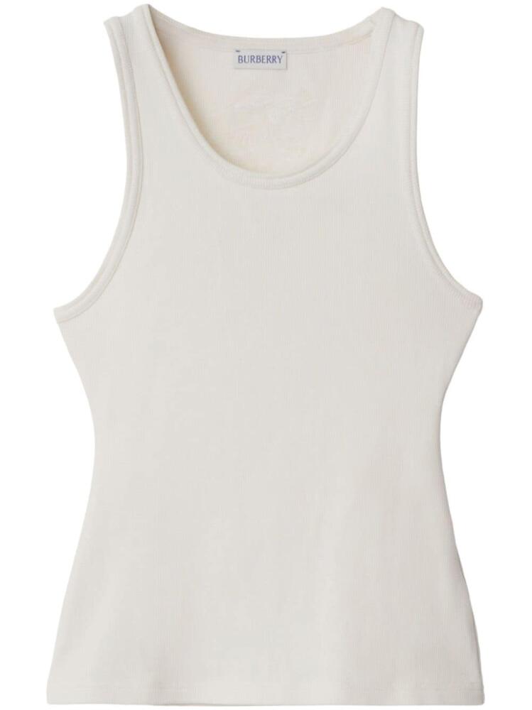 Burberry EKD-patch ribbed tank top - White Cover