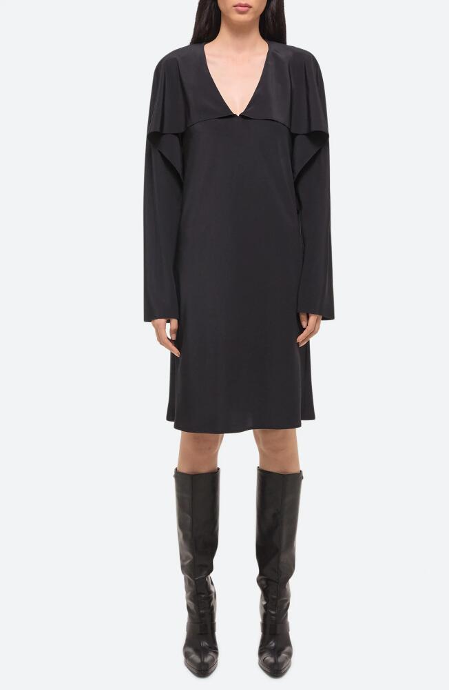 Helmut Lang Silk Shift Dress with Scarf in Black Cover