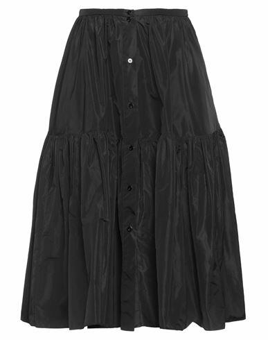 Patou Woman Midi skirt Black Polyester Cover