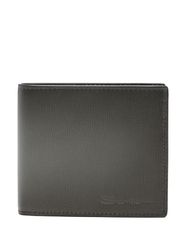 Santoni logo-debossed wallet - Grey Cover