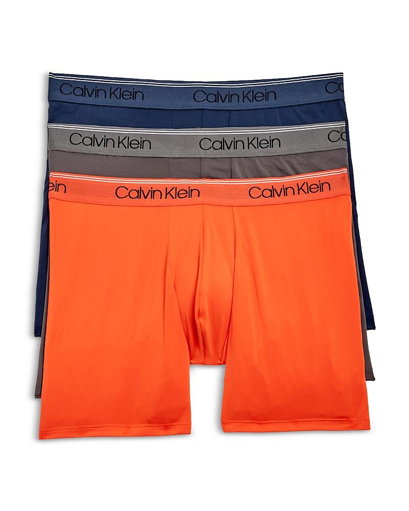 Calvin Klein Microfiber Stretch Wicking Boxer Briefs, Pack of 3 Cover