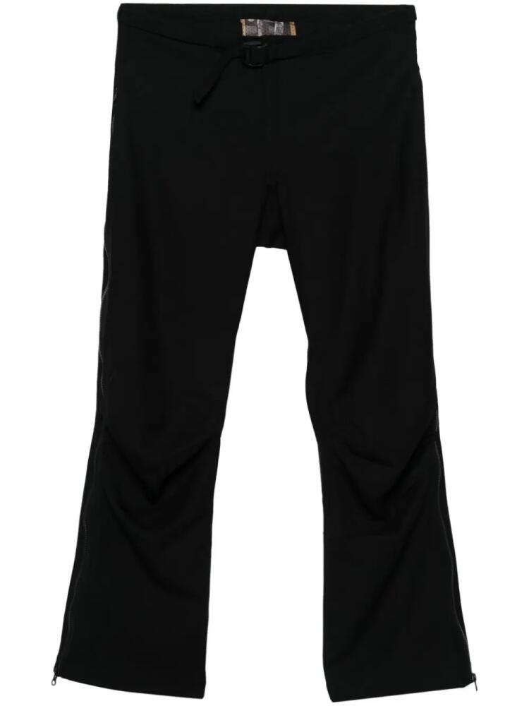 GR10K belted straight-leg trousers - Black Cover